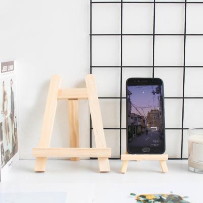 China Wood Painting Display Stand Easel Oil Painting Easel Display Stand Shelf Bracket Desktop Ornamental Rack for sale