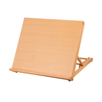 China Modern Folding Beech Wood Products Desktop Drawing Board Multifunctional Easel Paintng Art Easel Oil Painting Tools for sale