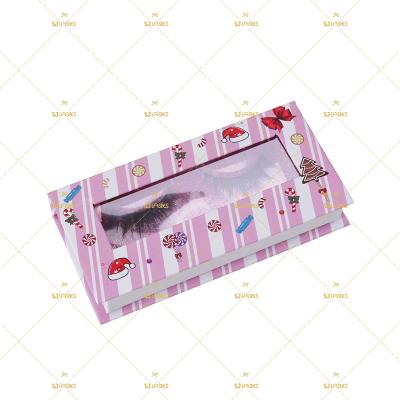 China Cosmetic Eyelash Packaging Christmas Packaging Gift Box For Magnetic Lash Box for sale