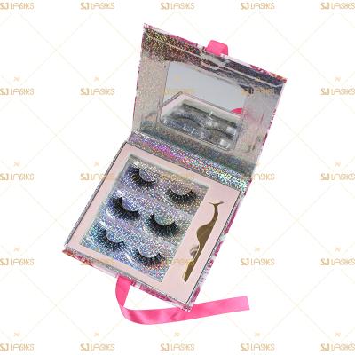 China FREE BOX Natural Long Fluffy 3D/5D/10D Mink Lashes Set Lashes Bundle With OEM Packaging Seller for sale