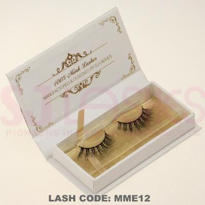 China Cheap Natural Luxury Bare Lashes Mink Fur Material New Bare 3D Mink Lashes Invisible Band Mink False Eyelash 100% Real for sale