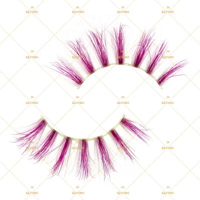 China 3/4 Reusable Natural Cheap Natural Mink Eyelash Strips Glam Lashes Colored By Balance 25 Times Fake Eyelash None for sale