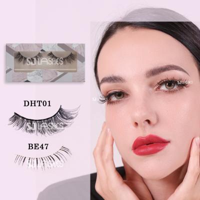 China 5D Box NATURAL Nude Custom Vegan Lashes Design Marble Shade LENGTH LENGTH PBT Silk Fiber Lashes for sale