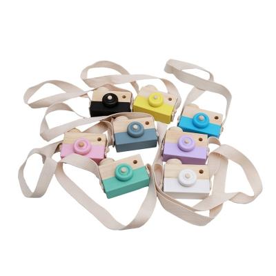 China Eductional Kid Toys New creative simulation of wooden camera cute children's toy camera early education take pictures of other educational toys for sale