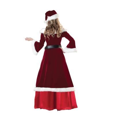 China factory price 1.1-1.5kg plus size christmas apparel adult christmas couples costumes for sale