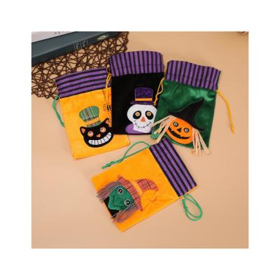 China Others Halloween Candy Mouth Package Nonwoven Bag Kids Portable Pumpkin Bag for sale