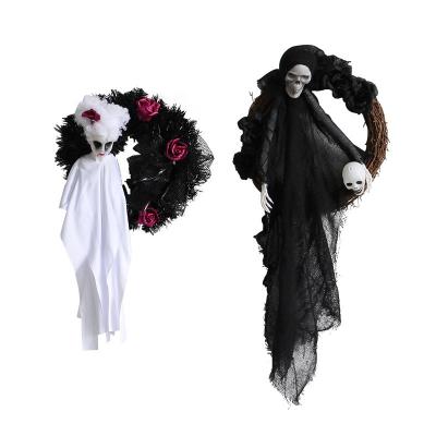 China Other Black And White Halloween Garlands Black And White Ghost Garlands For Party for sale