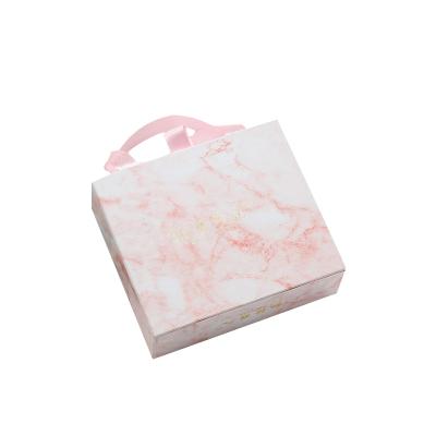 China Valentine's Day Rose Paper Box Modern Luxury Marbled Paper Box Holiday And Birthday Gifts for sale