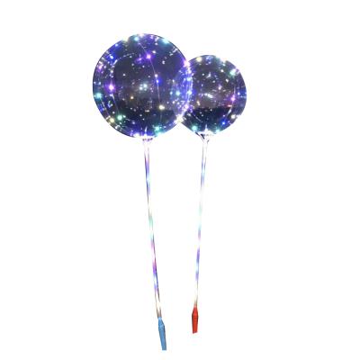 China Indoor Round Luminescent Flip Ball Balloon Flash LED Handheld Light Led Balloon for sale