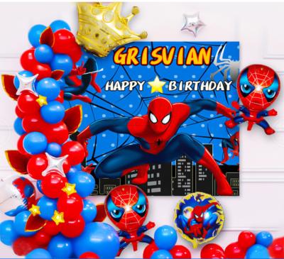 China Self-Sealing Valve: No Need To Tie With Hands Cartoon Character America Superhero Foil Balloon Spiderman Captain Hot Iron Man Ant-Man Globos For Party Decoration Set for sale