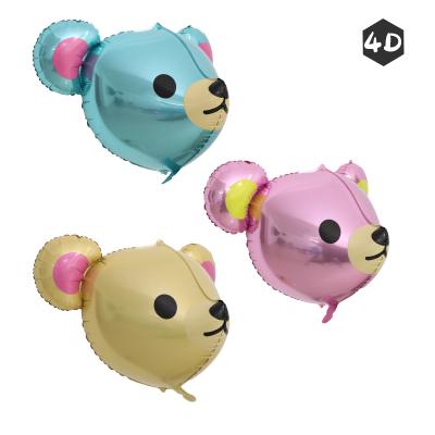 China Self-sealing valve: no need to tie with 2021 new cute little bear head of hands with multiple colors decorate balloons for birthday parties for sale