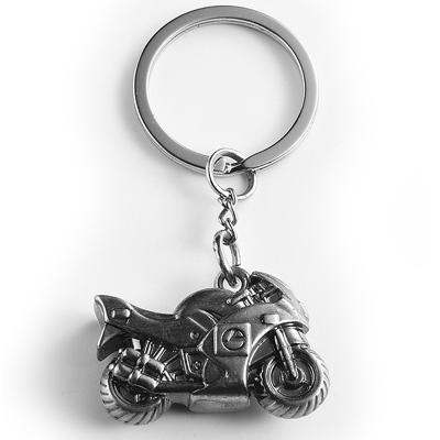 China Portable Creative Three-Dimensional Motorcycle Alloy Metal Car Key Chain Creative Pendant for sale