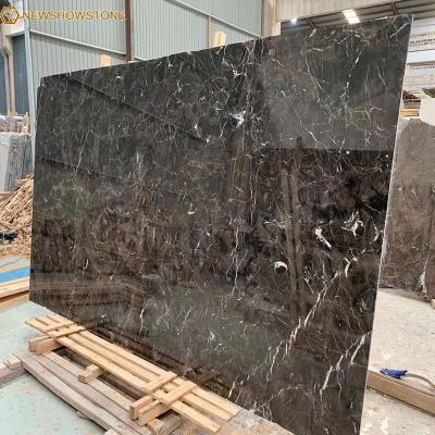 China Modern Custom Cut Marble Dark Emperador Marble Slabs for sale