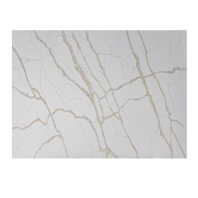 China Modern Calacatta White Quartz Competitive Price Artificial Quartz Slab For Home Decor for sale