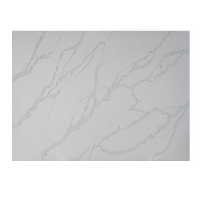 China Modern Good Quality Calacatta White Quartz Artificial Quartz Slab For Countertop for sale