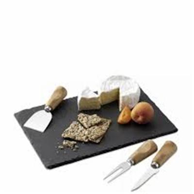 China Quality Guarantee 30x30CM Wholesale Modern Slate Cheese Board Cheese Board Slate Dish for sale