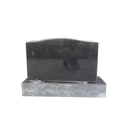 China Europe Shanxi Black Granite Headstone Modern Simple Headstone For Ceremony for sale