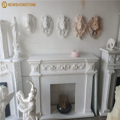 China modern stone fireplace surround for home decoration high quality for sale