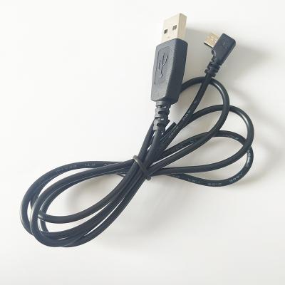 China COMPUTER USB Charger Cable USB 2.0 Type A Male To Micro USB Type B Cable Right Angle Data Transfer Cable for sale