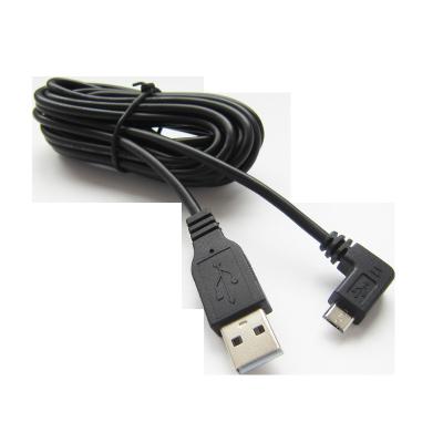 China 90 Degree Android V8 5 Pin B Data Mobile Phone OEM 3M Cable Micro Usb USB Right Angled Micro Cable for sale