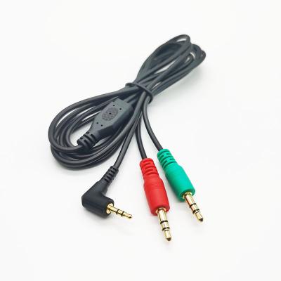 China AUX audio cable. High Quality Stereo 2.5mm Splitter Cable 3.5mm Jack Plug Adapter Power Male AV Speaker for sale