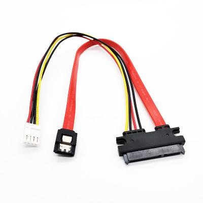 China COMPUTER 30 40 50CM SATA 7+15 22 Type 4Pin SATA Hard Drive Power SATA Small Left Port To Serail ATA 7 Pin Female ide D Cable for sale