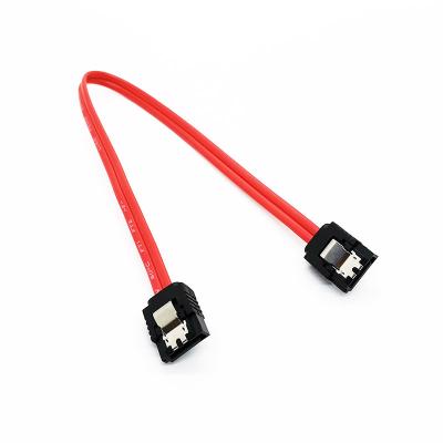 China Custom Short Sata 7 Pin For Hard Disk Serail ATA Red Double Parallel Cable Sata HDD Power Cable Wire Computer Ribbon Cable for sale