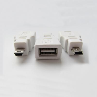 China Factory Wholesale USB 2.0 Female External Charging Adapter Cable to Mini 5 Pin Male Power Adapter Connector for sale