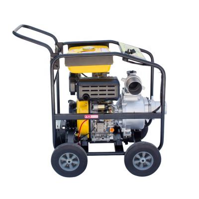 China Trolley Type High Pressure Diesel Water Pump Irrigation Diesel Water High Efficiency Pump for sale