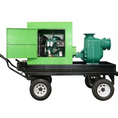 China High efficiency 2 inch high pressure irrigation diesel water pump agricultural self-priming irrigation pump diesel water pump for sale