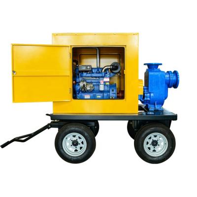 China High Quality High Efficiency Agriculture Water 7.5 Hp Mobile Water Pump Diesel Engine Irrigation Water Pump For Orchard Nursery for sale