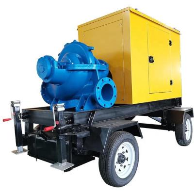 China Latest Large Flow Double Suction High Pressure Pump 10 Inch 12 Inch Heavy Duty Irrigation Water Pumps for sale