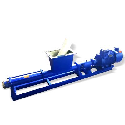 China High Efficiency Low Noise High Quality Single Screw Pump With Hopper Rotor 1.6 Inch 2 Inch Mud Conveying Screw Pump for sale