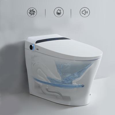 China Wholesale Cheap Price Automatic Bathroom Automatic Electronic Bidet Wc Intelligent Smart Toilet for sale