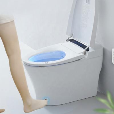 China Auto Operation Automatic Sensor Flushing Modern Electric One Piece Smart Bidet Smart Toilet for sale