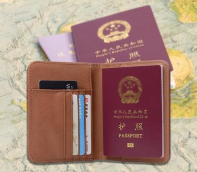 China High Quality Purse Passport Bundle Cards Leather Credit Card Set Multifunctional Leather ID Card Case Case for sale