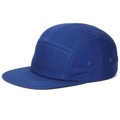 China COMMON Unisex outdoor 5-panel hat Cotton twill construction camping hat adjustable cotton suspenders Baseball Snapback sports cap for sale