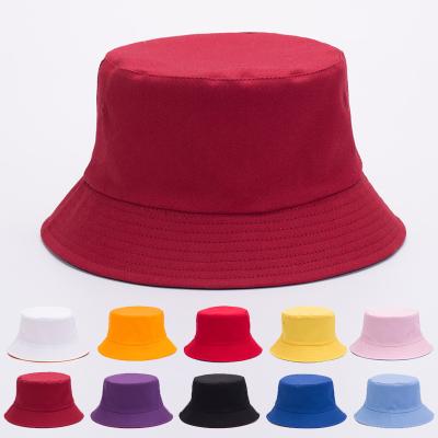 China Bucket hats Manufacturers custom design logo cotton double-sided fisherman hat wholesale for sale