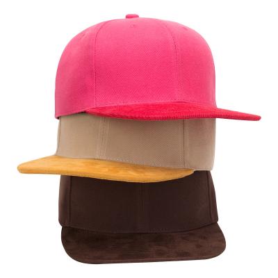 China COMMON Custom logo hat embroidery pure cotton flat along adult hip hop style 5 panel custom Snapback hat for sale