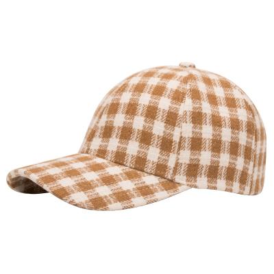 China COMMON Fashion brand high quality source factory wholesale thousand bird lattice cotton baseball caps for sale