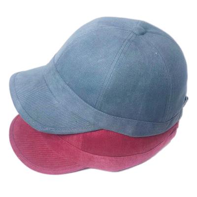 China COMMON Custom processing fashion simple casual caps for men and women label short brim baseball caps for sale