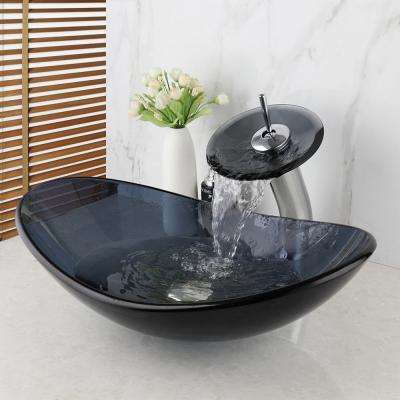 China High Quality Modern Luxury And Fashion Art Bathroom Basin Bathroom Sink High Quality Modern Restaurant Hotel Transparent Glass Factory Sink Basin Bathroom Sink for sale