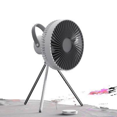 China 2022 10000 Batteries Mini Tripod Home Outdoor Fan Rechargeable 2022 School Timing Function New Arrival Tent Stand Ceiling Camping Fan for sale