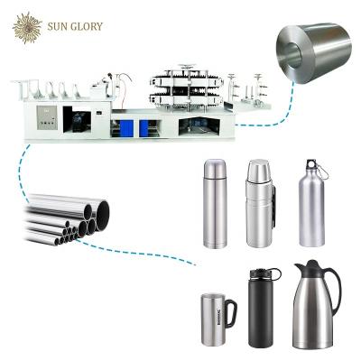 China PORTABLE stainless steel botol air membuat logam tumbler cup tumbler mesin flask line for sale