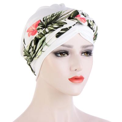 China Tribal flower turban hat ladies fashion turban hat african fashion snail bohemian hat for sale