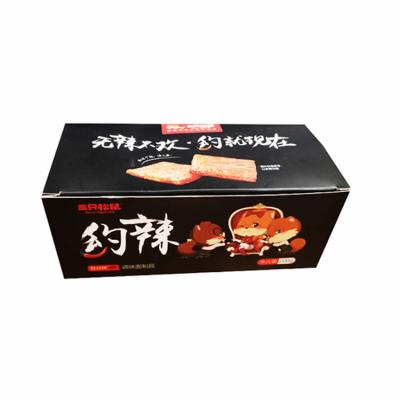 China Luxury Recycled Materials Snack Packing Box Chocolate Bar Energy Bar Dish Display Box For Promotion Supermarket for sale