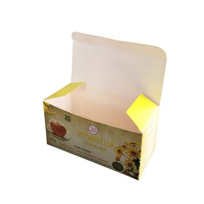 China Recycled Materials Custom Printed Cardboard Foldable Paper Box For Tea for sale