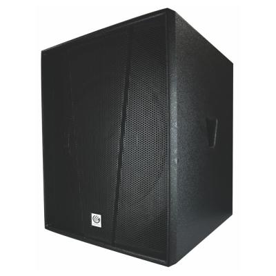 China MDF Wooden Power SM-115B Guangzhou Large 15 Inch Woofer Wooden Speaker 750W Sub To 8ohm Te koop