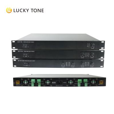 China 4 channel 240W 1U class D power amplifier 100V/70V line, with 24VDC power supply, equipped with Phoenix PD-4240DC inputs zu verkaufen