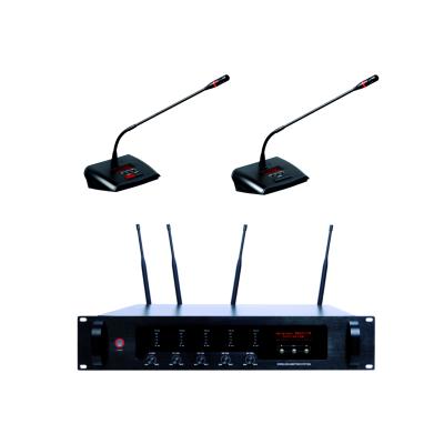 中国 Professional Wireless Digital Recording Wireless Conference System with Master Control Box and UHF Microphone for Meeting Room Sound 販売のため